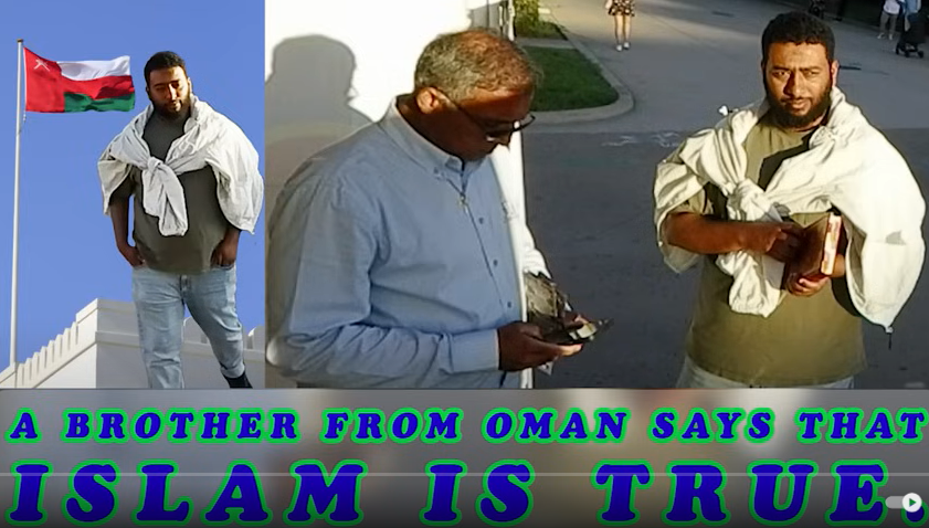 A brother from Oman says that Islam is true.BALBOA PARK