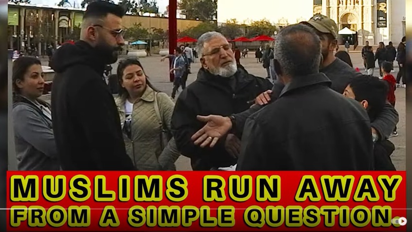 Muslims run away from a simple question.